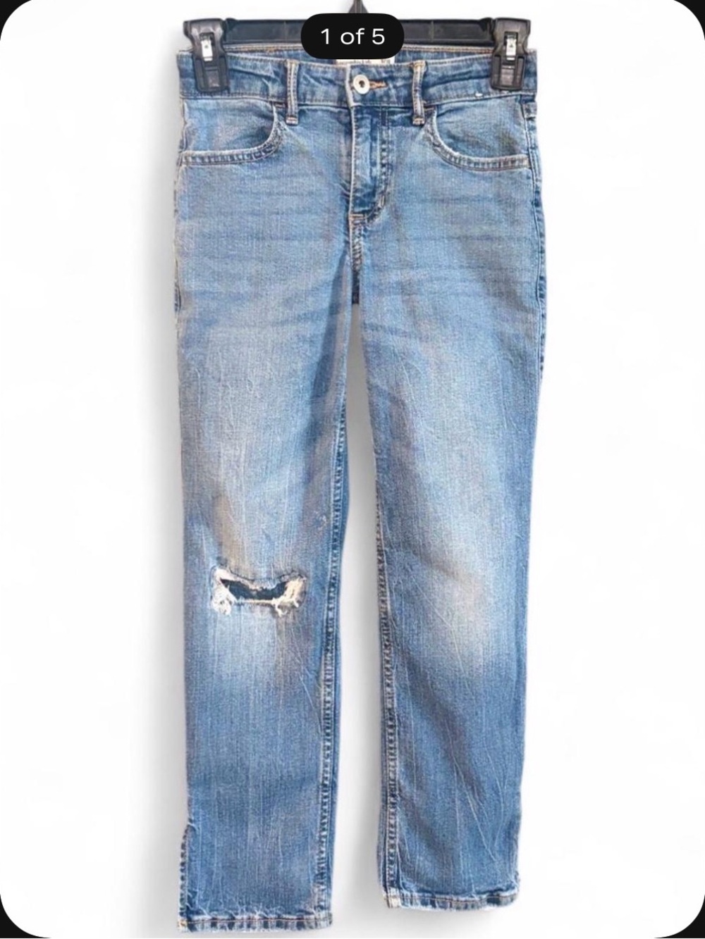 Abercrombie Kids Light Blue Distressed Jeans size 9/10